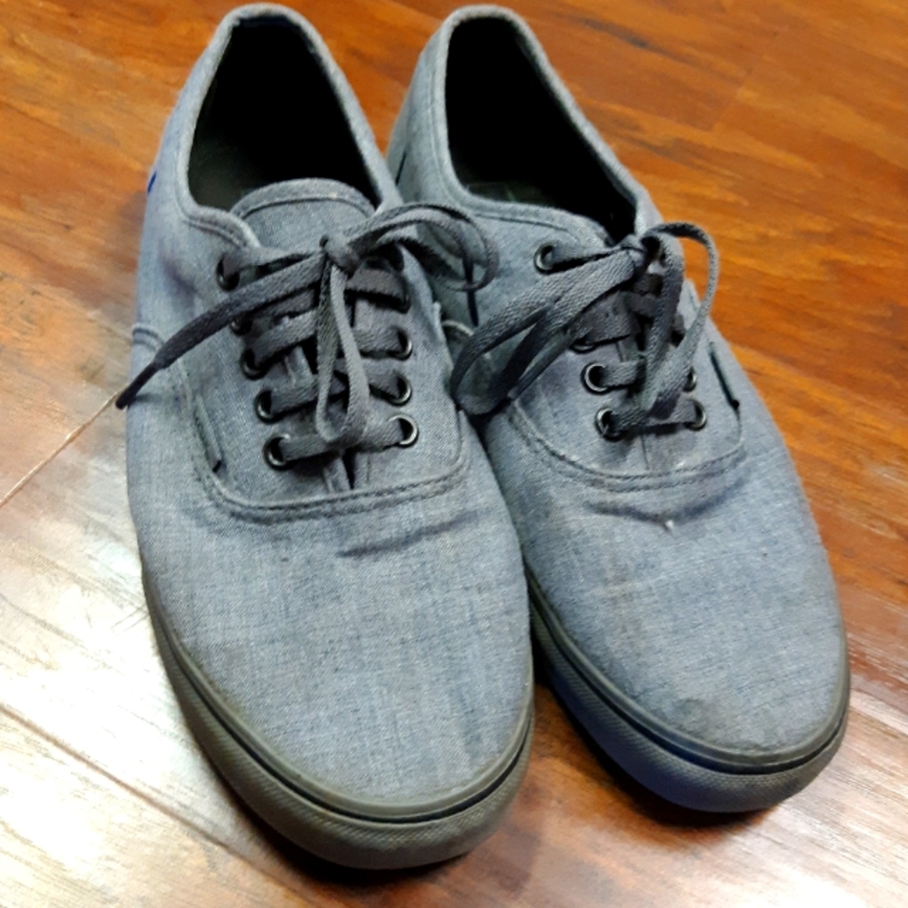 Vans gray on gray sneakers